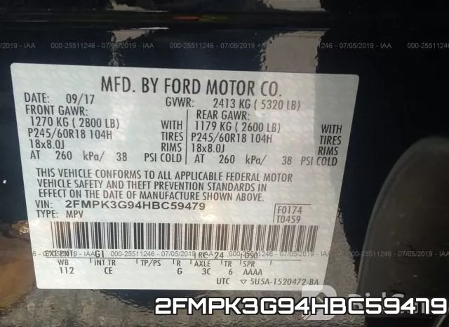 2FMPK3G94HBC59479 фото 9