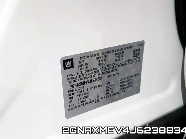 2GNAXMEV4J6238834 фото 2