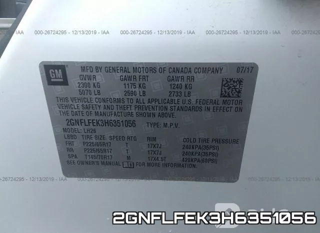 2GNFLFEK3H6351056 фото 9