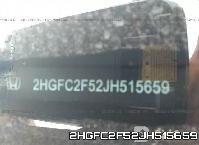 2HGFC2F52JH515659 фото 8
