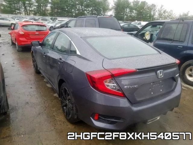 2HGFC2F8XKH540577 фото 4