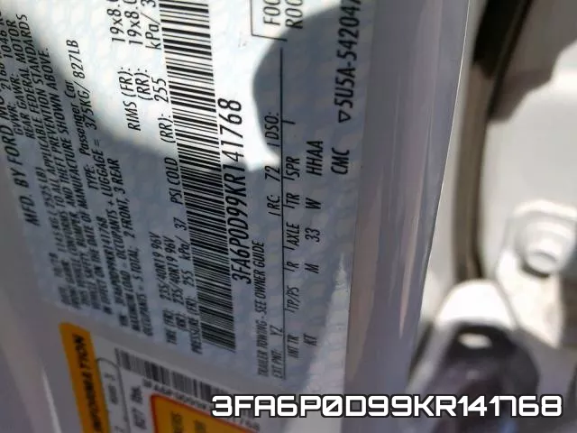 3FA6P0D99KR141768 фото 2