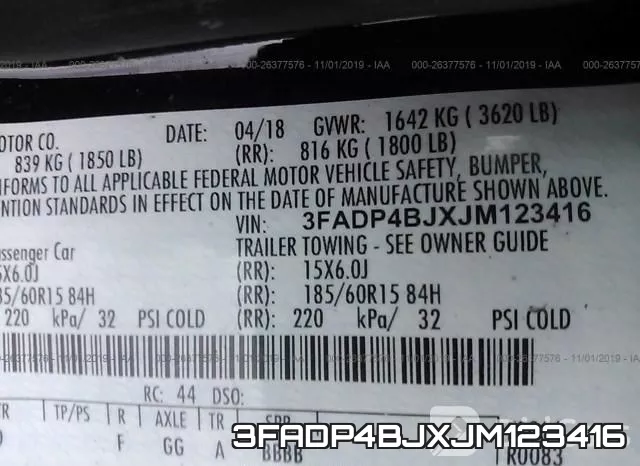 3FADP4BJXJM123416 фото 9