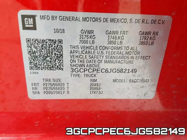 3GCPCPEC6JG582149 фото 2