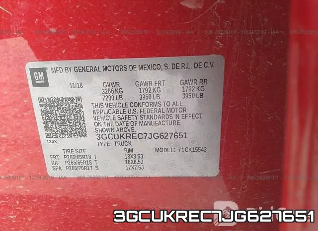 3GCUKREC7JG627651 фото 8