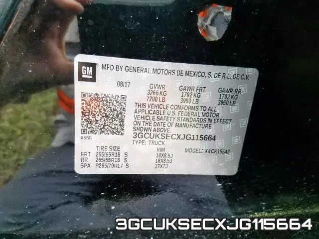 3GCUKSECXJG115664 фото 2