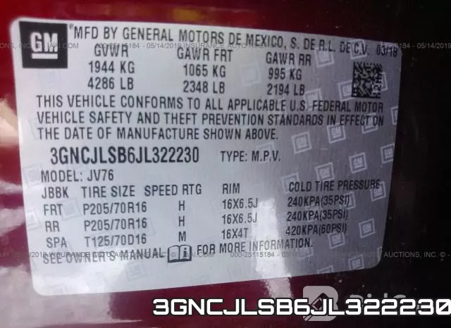 3GNCJLSB6JL322230 фото 10