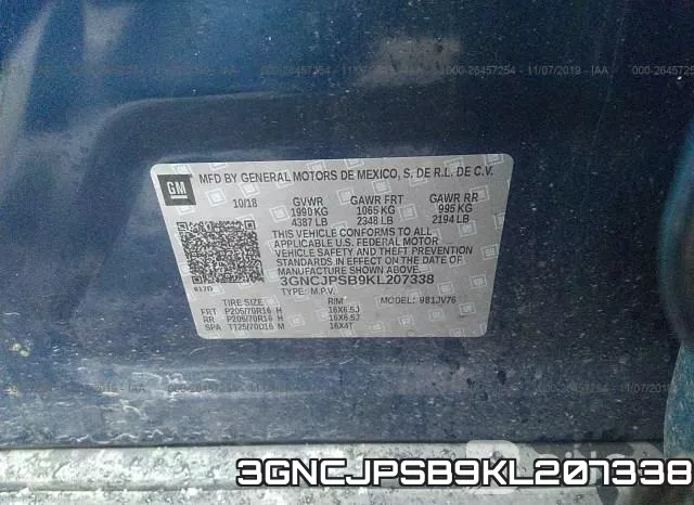 3GNCJPSB9KL207338 фото 10