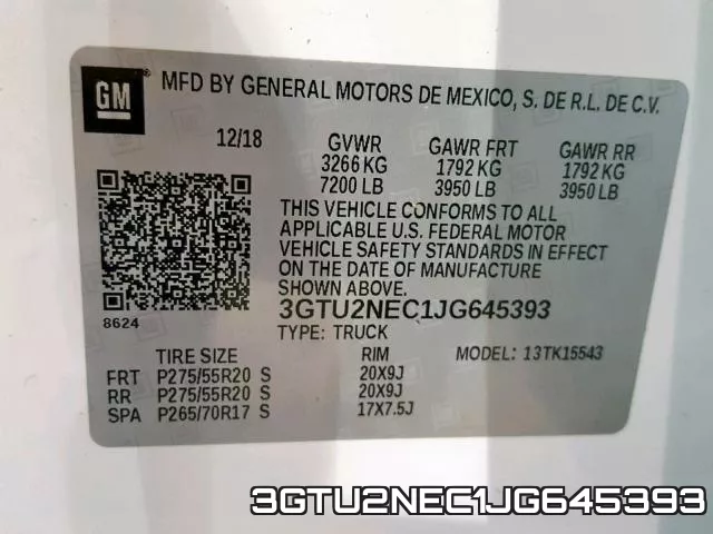 3GTU2NEC1JG645393 фото 2