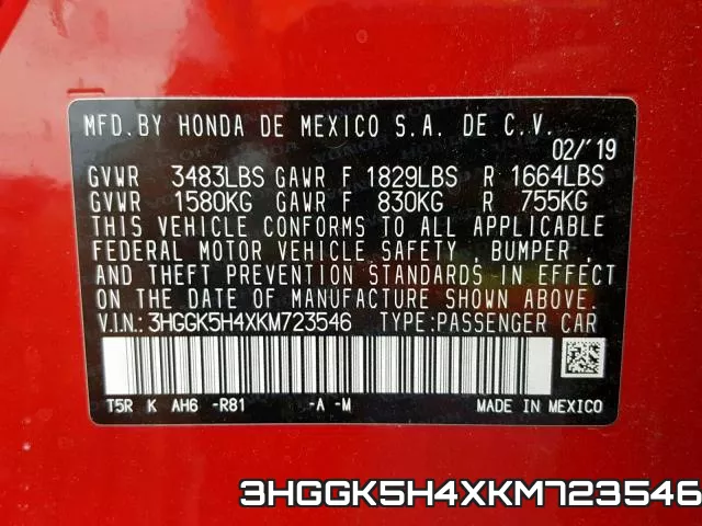 3HGGK5H4XKM723546 фото 2