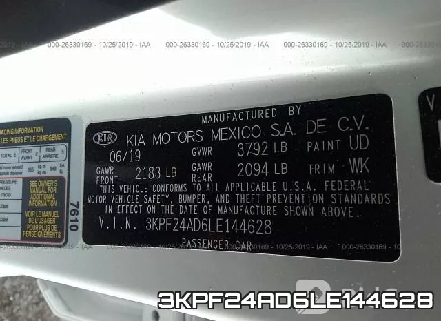 3KPF24AD6LE144628 фото 8