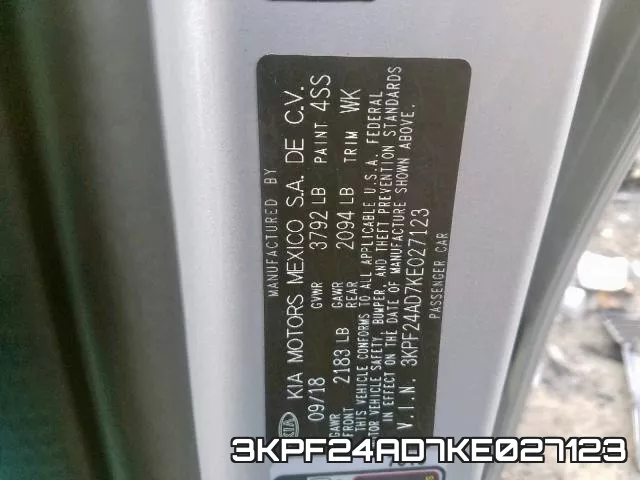 3KPF24AD7KE027123 фото 2