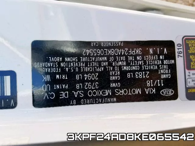 3KPF24AD8KE065542 фото 2
