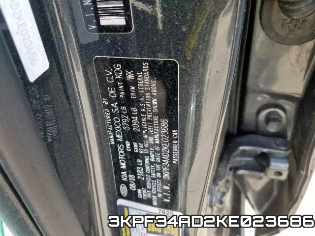 3KPF34AD2KE023686 фото 2