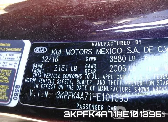 3KPFK4A71HE101395 фото 7
