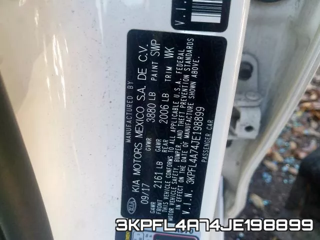3KPFL4A74JE198899 фото 2