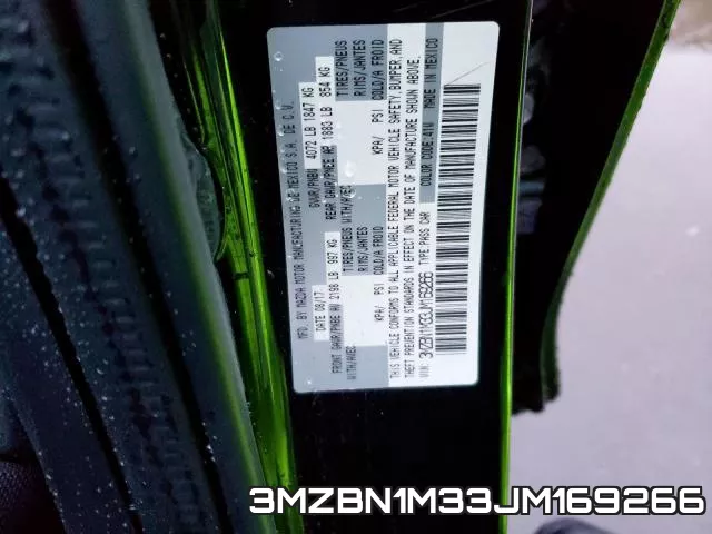 3MZBN1M33JM169266 фото 2