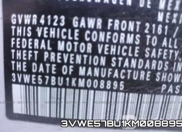3VWE57BU1KM008895 фото 9