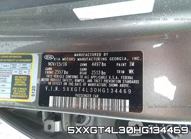 5XXGT4L30HG134469 фото 10