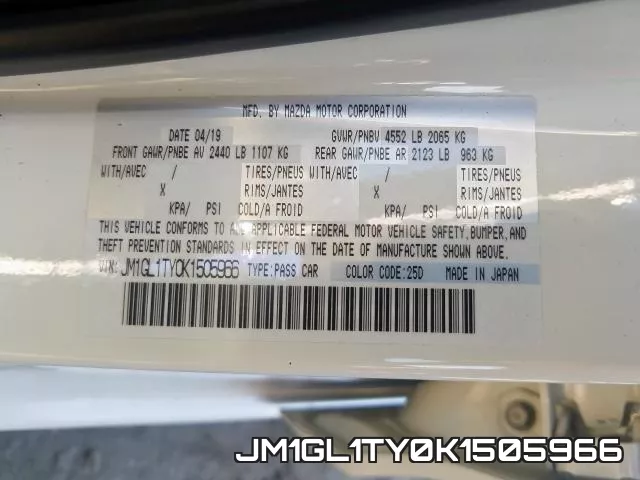 JM1GL1TY0K1505966 фото 2