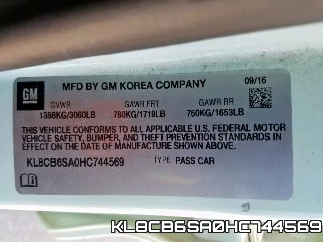 KL8CB6SA0HC744569 фото 2