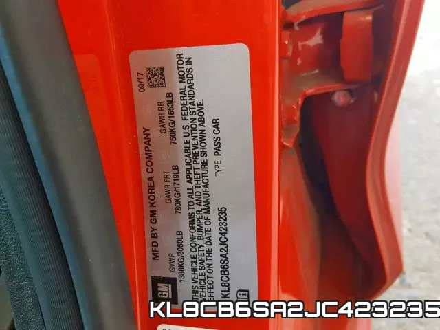 KL8CB6SA2JC423235 фото 2