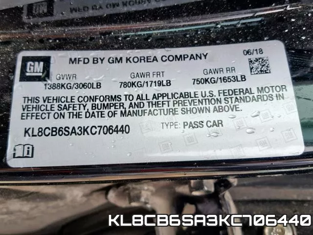 KL8CB6SA3KC706440 фото 2