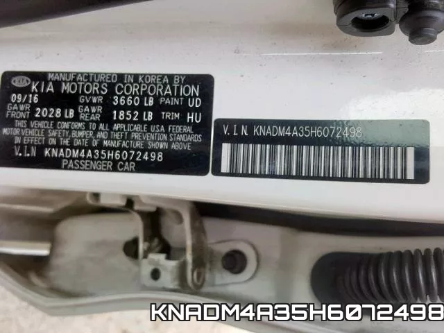 KNADM4A35H6072498 фото 2