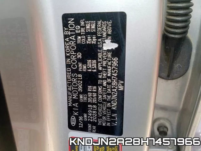 KNDJN2A28H7457966 фото 2