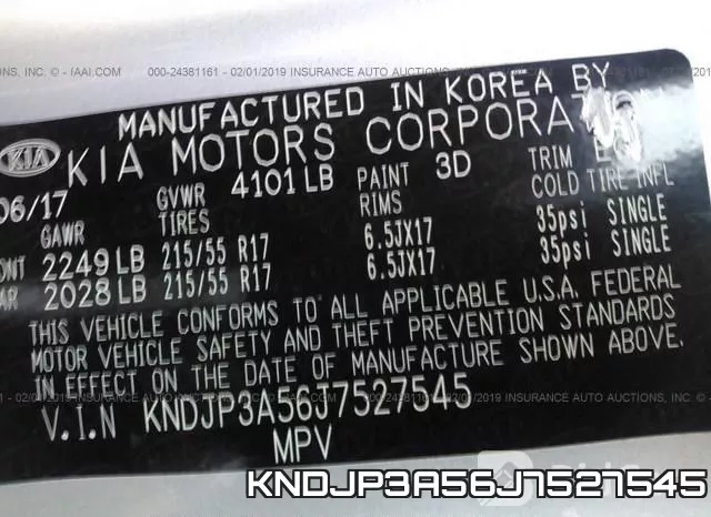 KNDJP3A56J7527545 фото 8