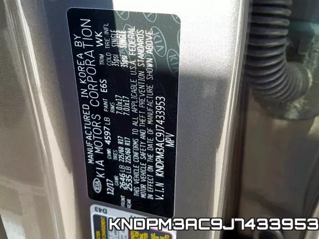 KNDPM3AC9J7433953 фото 2