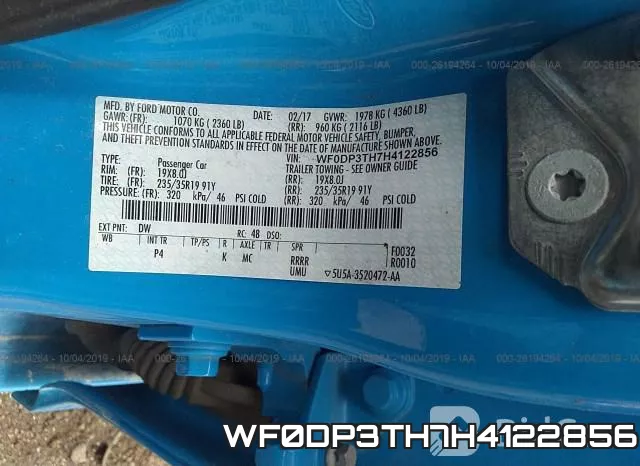 WF0DP3TH7H4122856 фото 8