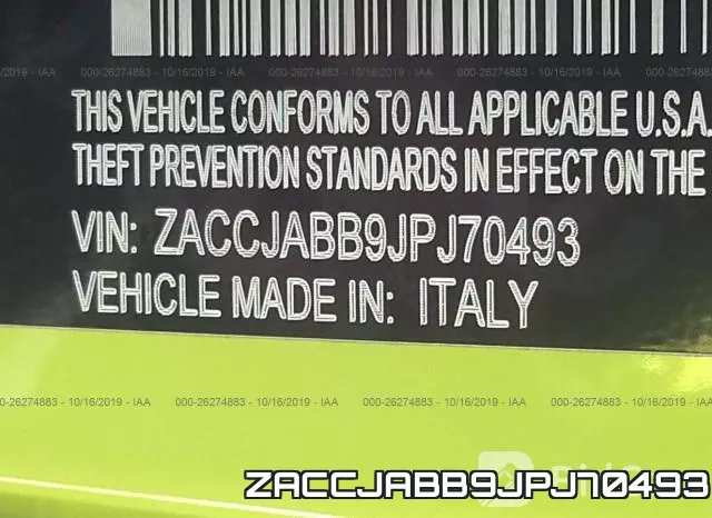 ZACCJABB9JPJ70493 фото 9