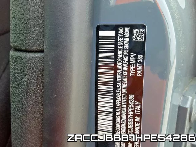 ZACCJBBB7HPE54286 фото 2