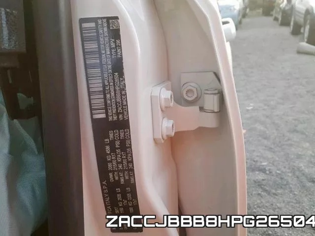 ZACCJBBB8HPG26504 фото 2