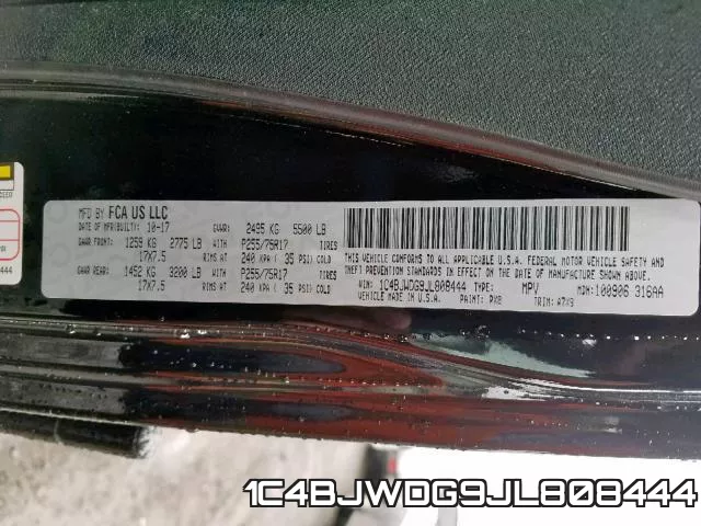 1C4BJWDG9JL808444 фото 2
