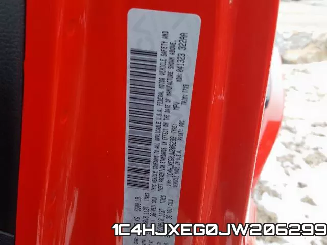 1C4HJXEG0JW206299 фото 2