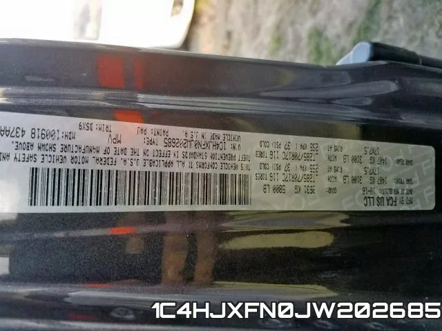 1C4HJXFN0JW202685 фото 2