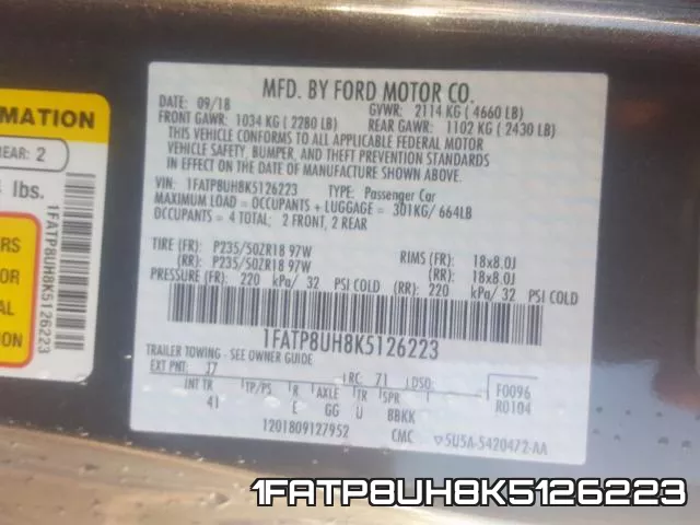 1FATP8UH8K5126223 фото 2