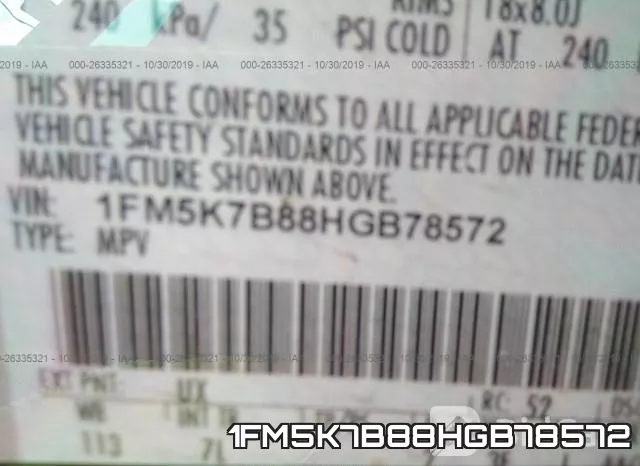 1FM5K7B88HGB78572 фото 9