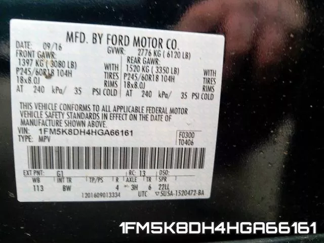 1FM5K8DH4HGA66161 фото 2