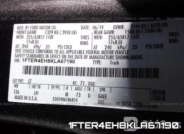 1FTER4EH8KLA67190 фото 8