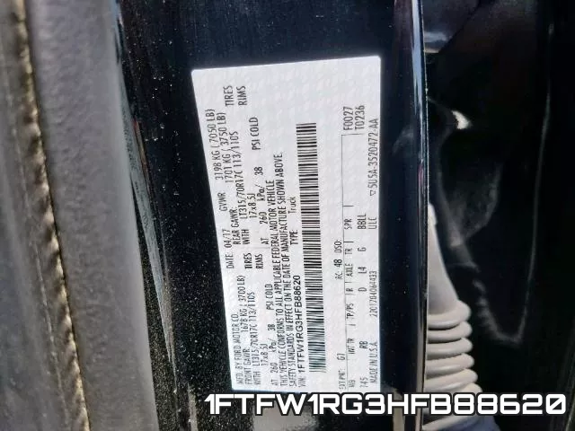 1FTFW1RG3HFB88620 фото 2
