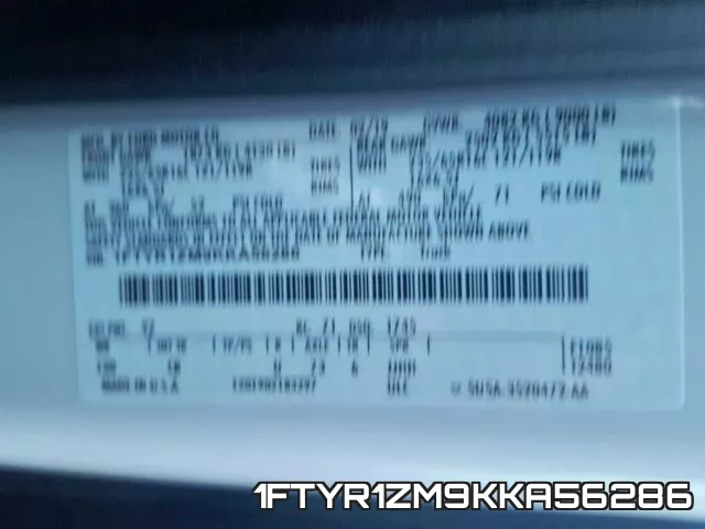1FTYR1ZM9KKA56286 фото 2