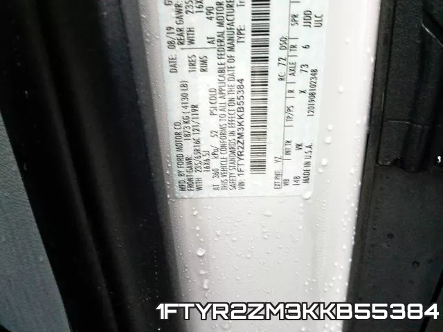1FTYR2ZM3KKB55384 фото 2