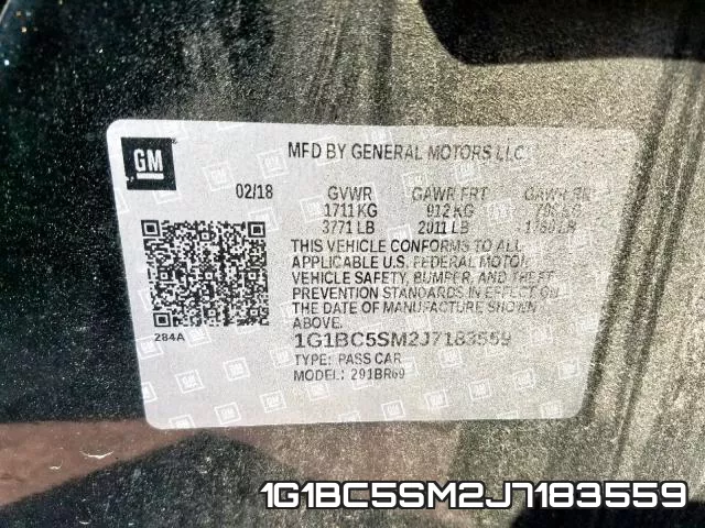 1G1BC5SM2J7183559 фото 2