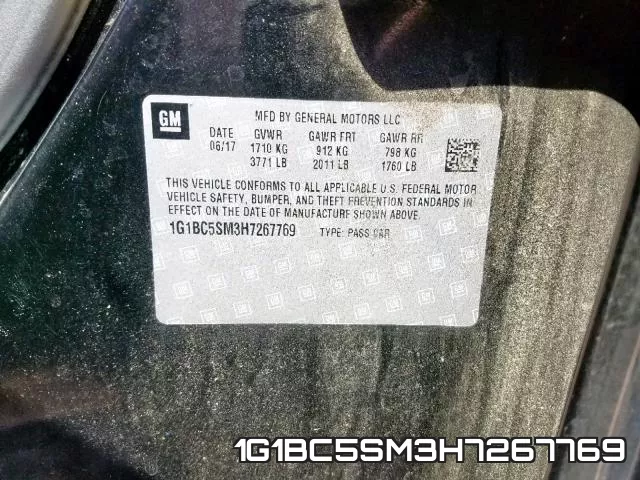 1G1BC5SM3H7267769 фото 2