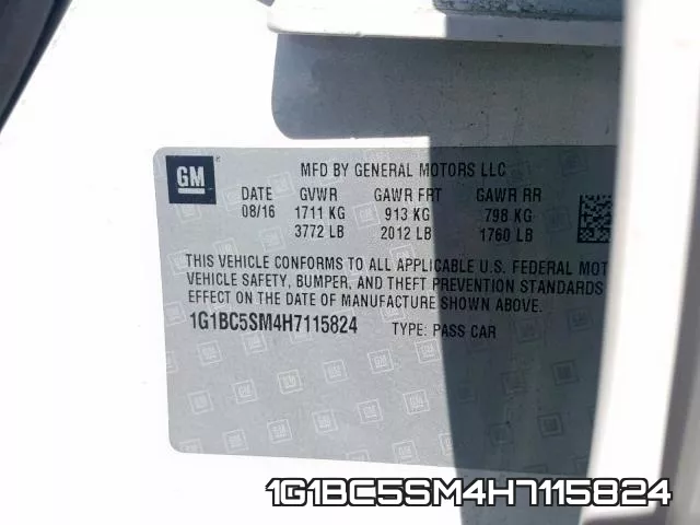 1G1BC5SM4H7115824 фото 2