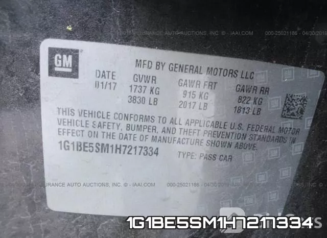 1G1BE5SM1H7217334 фото 9