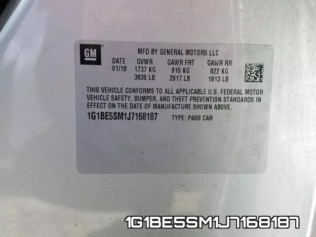 1G1BE5SM1J7168187 фото 2
